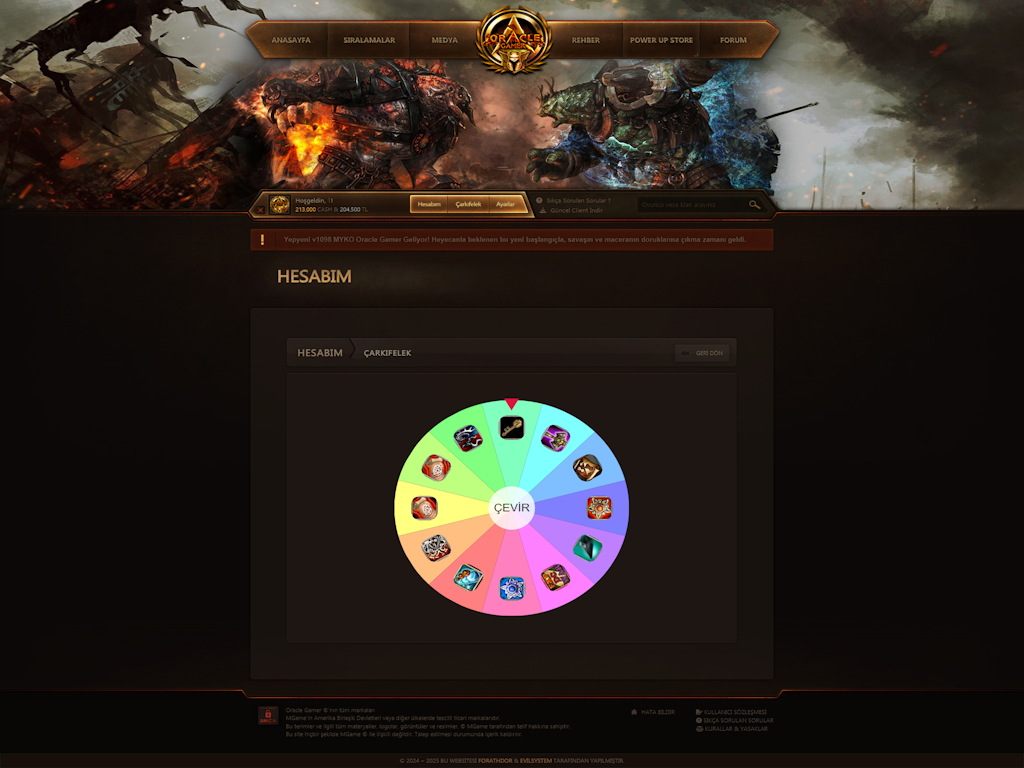 GELİŞTİRİYORUM - Forathdor Panel v1 - Knight Online Web Panel - Soru ...