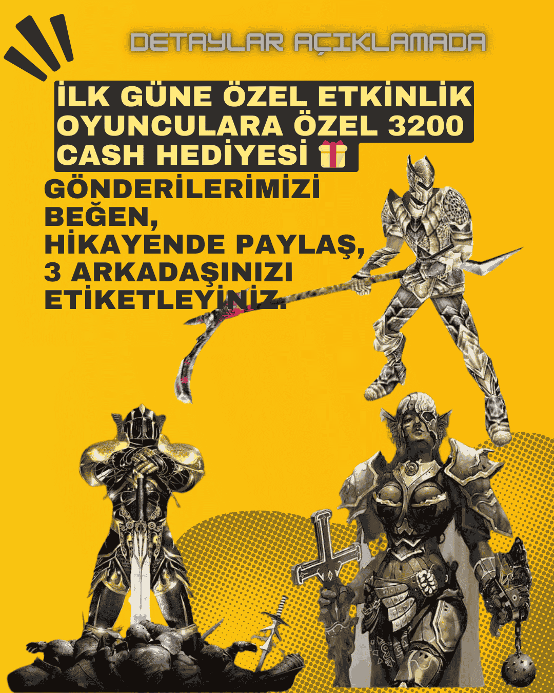 İlk Gün hesap oluşturan oyunculara ÖZEL 3200 CASH HEDİYESİ 🎁 3.png