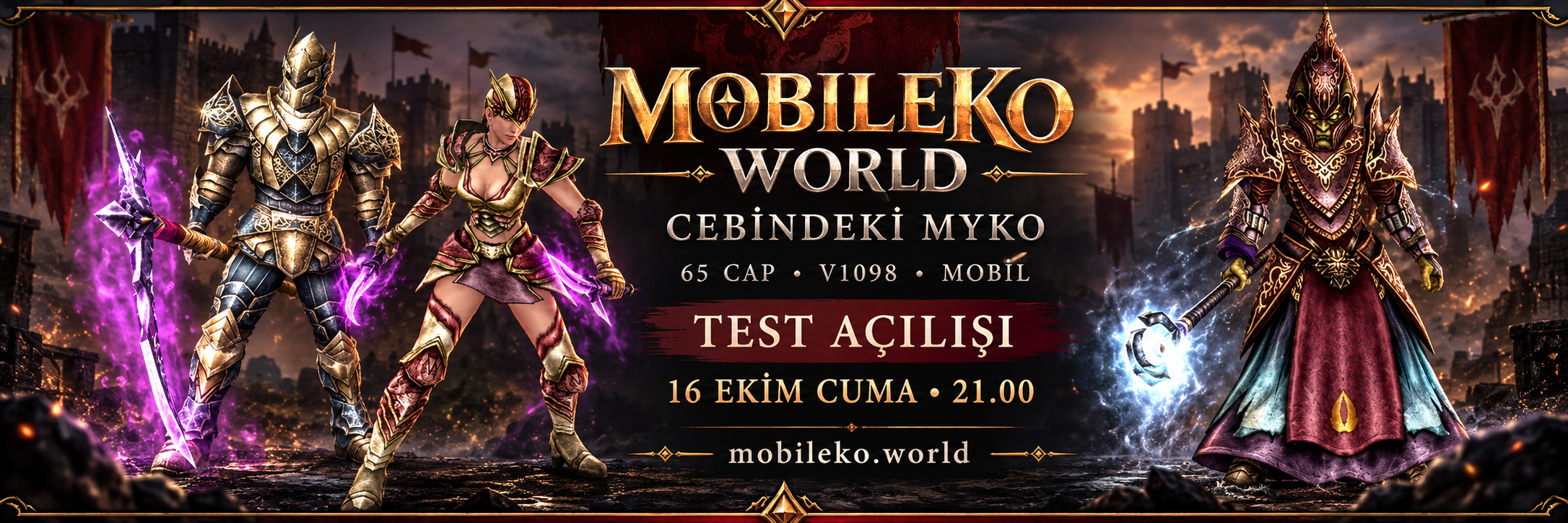 MobileKO World — Cebindeki Myko — Test açılışı 16 Ekim Cuma 21.00